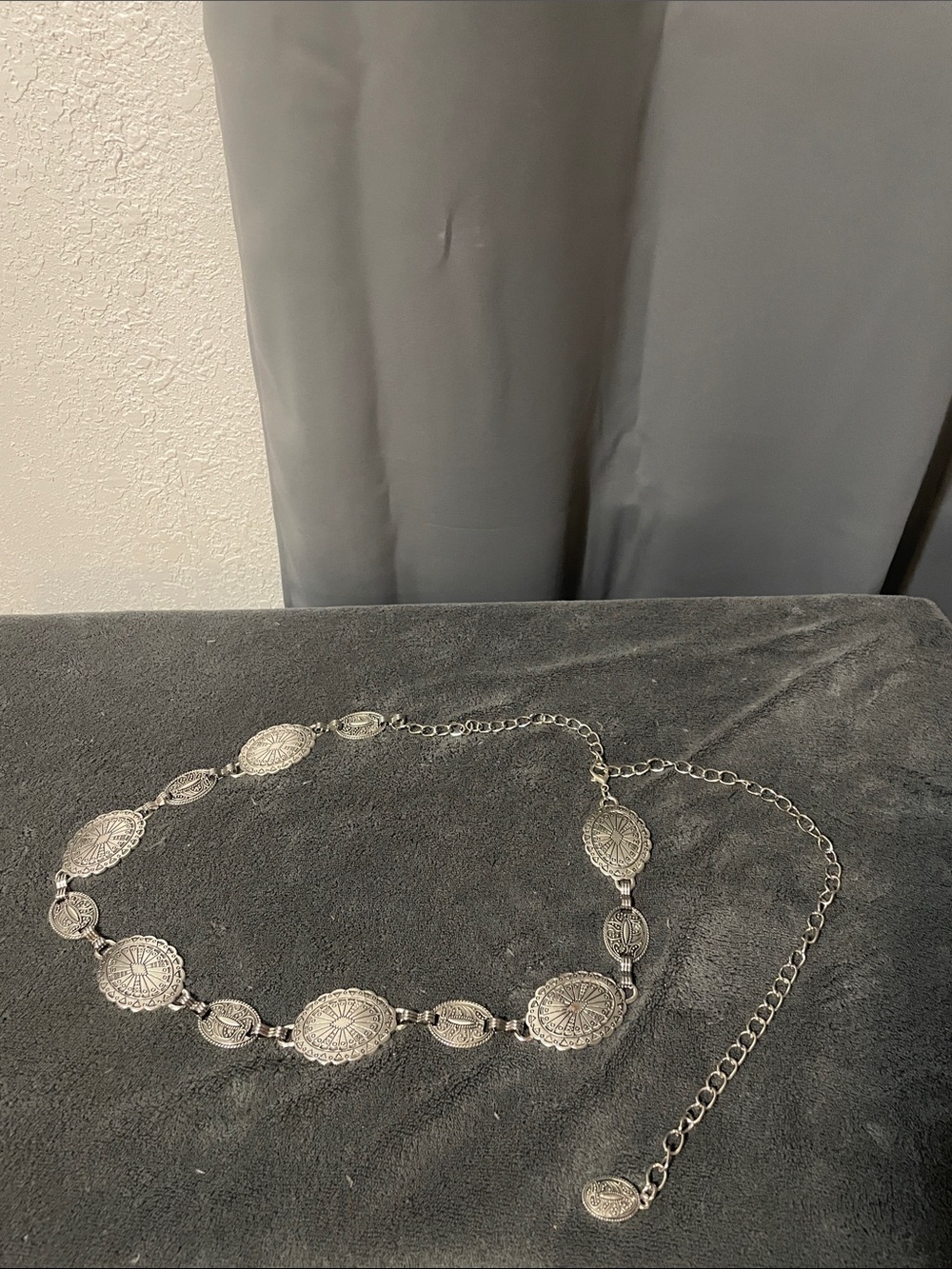 Western-Style Silver Concho Link Waist Belt - Women's Accessory NWOT